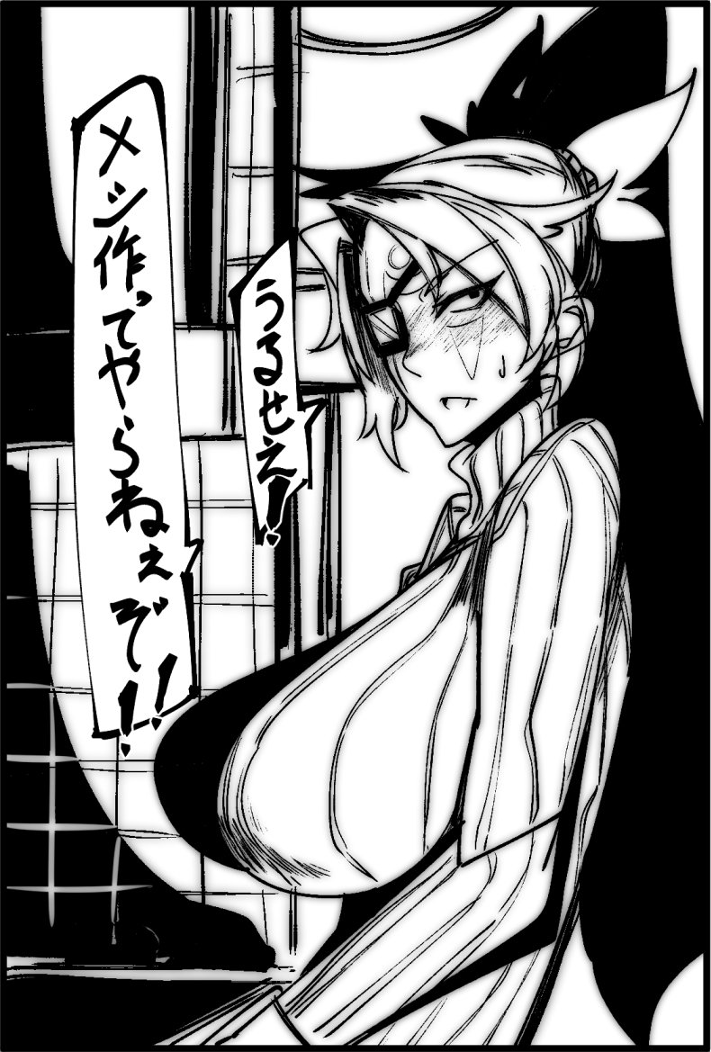 梅喧姐さん
女を捨てたとか言って台所に立つんですか!?
 #格ゲーキャラ描こうぜ 