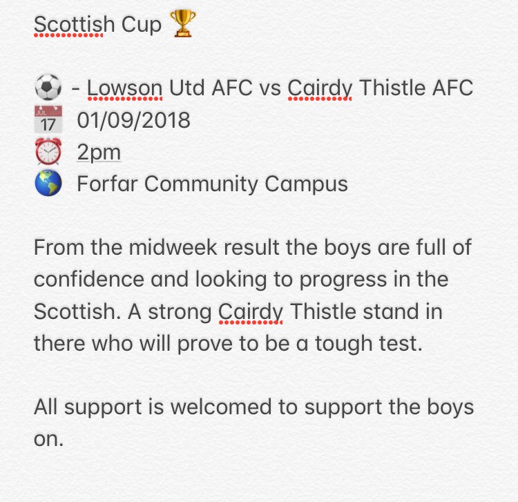 Lowson United AFC tweet media