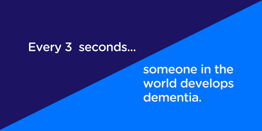 DementiaFriends's tweet photo. September is World Alzheimer's Month! Every 3 seconds someone develops dementia. That’s about as long as it takes you to share this post. Raise awareness this World Alzheimer’s Month and show your support for people living with dementia worldwide #Every3Seconds #WorldAlzMonth https://t.co/benfPVHERd
