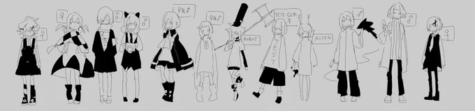 白髪のオリジナルキャラクター一覧(? 