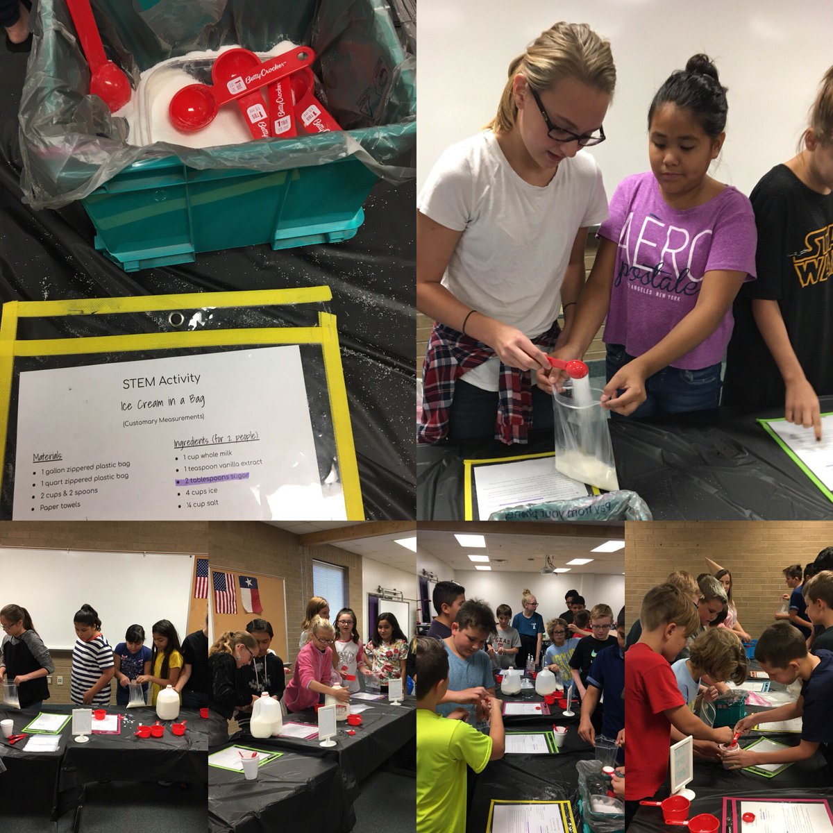 MrsFisher314's tweet photo. I scream, you scream, we all scream for...fractions??
You only wish your math class was as ‘sweet’ as ours! #GMSgreatness #6thgrademath #STEMeducation #makinglearningfun https://t.co/2MjbcnOySh