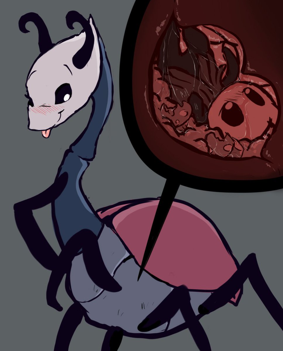 hoping I'd draw anything besides Hollow Knight vore.But here's so...