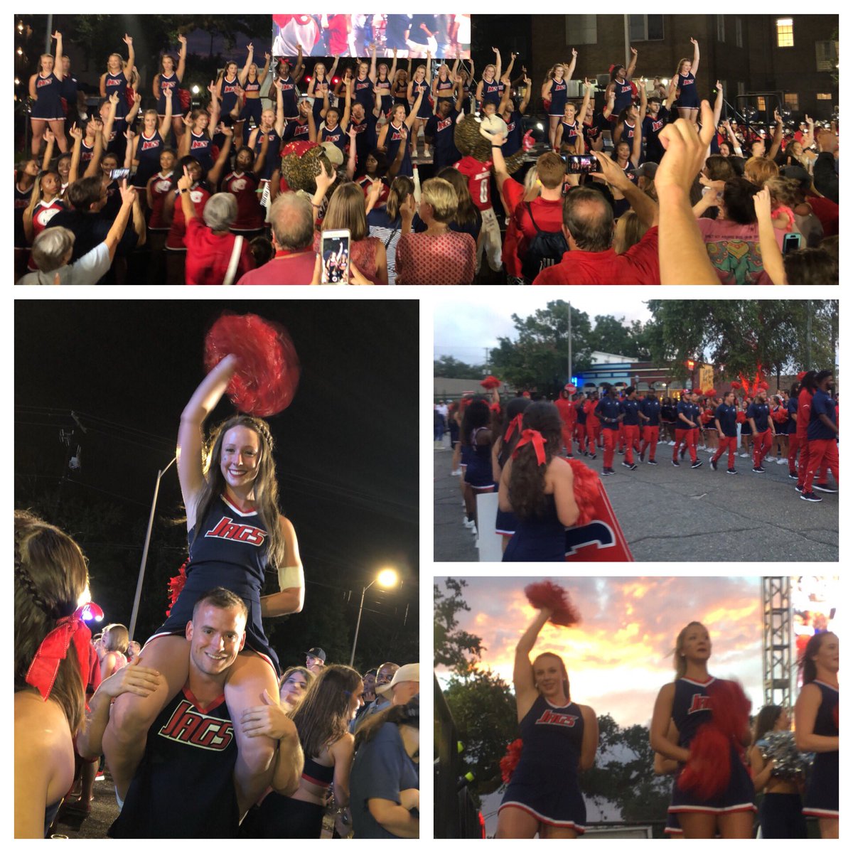 Jag Night on Dauphin was a total success &amp; we are so excited to kick things off tomorrow with our first game of the season against Louisiana Tech! #WeAreSouth #JagNation #SouthCheer #GoJags