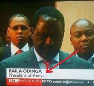 RobertAlai's tweet photo. BBC made Raila President of Kenya. Someone else decided to make President Uhuru the President of Africa. https://t.co/MSUxSe0P7L