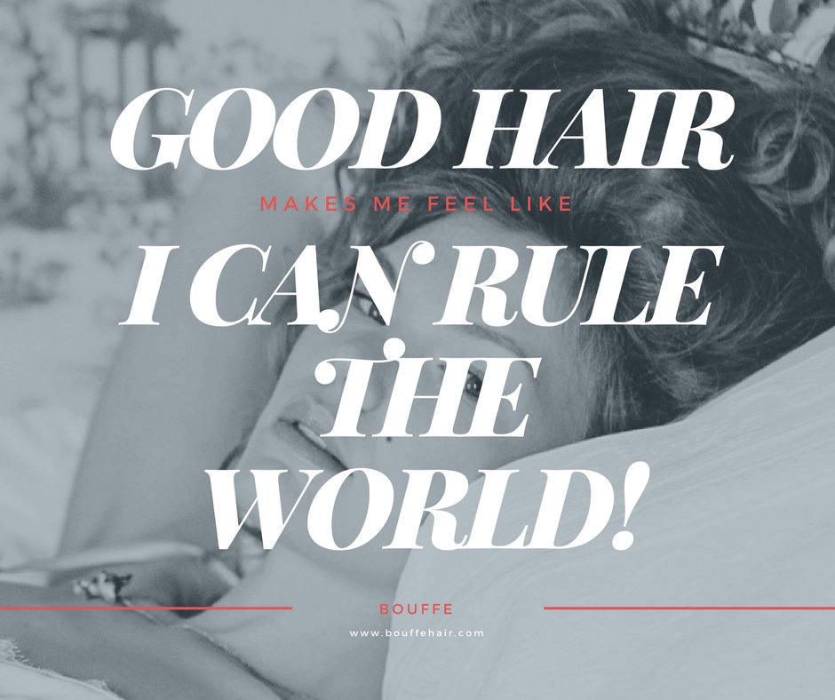 #GoodHairDays make me feel like I can rule the world! Make sure you have more days like this - put a bottle of Bouffe in your #beauty bag. #finehair #thininghairhttps://www.bouffehair.com/
