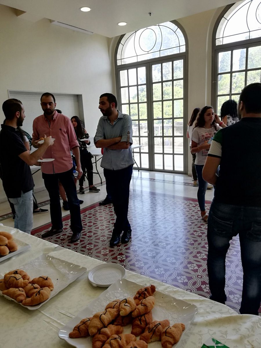 SWBeirut's tweet photo. We are starting the day with a yummy breakfast.. ππ #SWBeirut #SWB2018 https://t.co/02Di1kiNF9