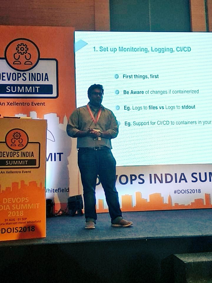 anchor_rhea's tweet photo. #DOIS2018
Giri from @Razorpay giving a session on Kubernetes at the #DevOpsIndiaSummit2018 @DevOpsIS @_os
#AnchorRhea #corporateevent #devops https://t.co/RPIaVrvlfY