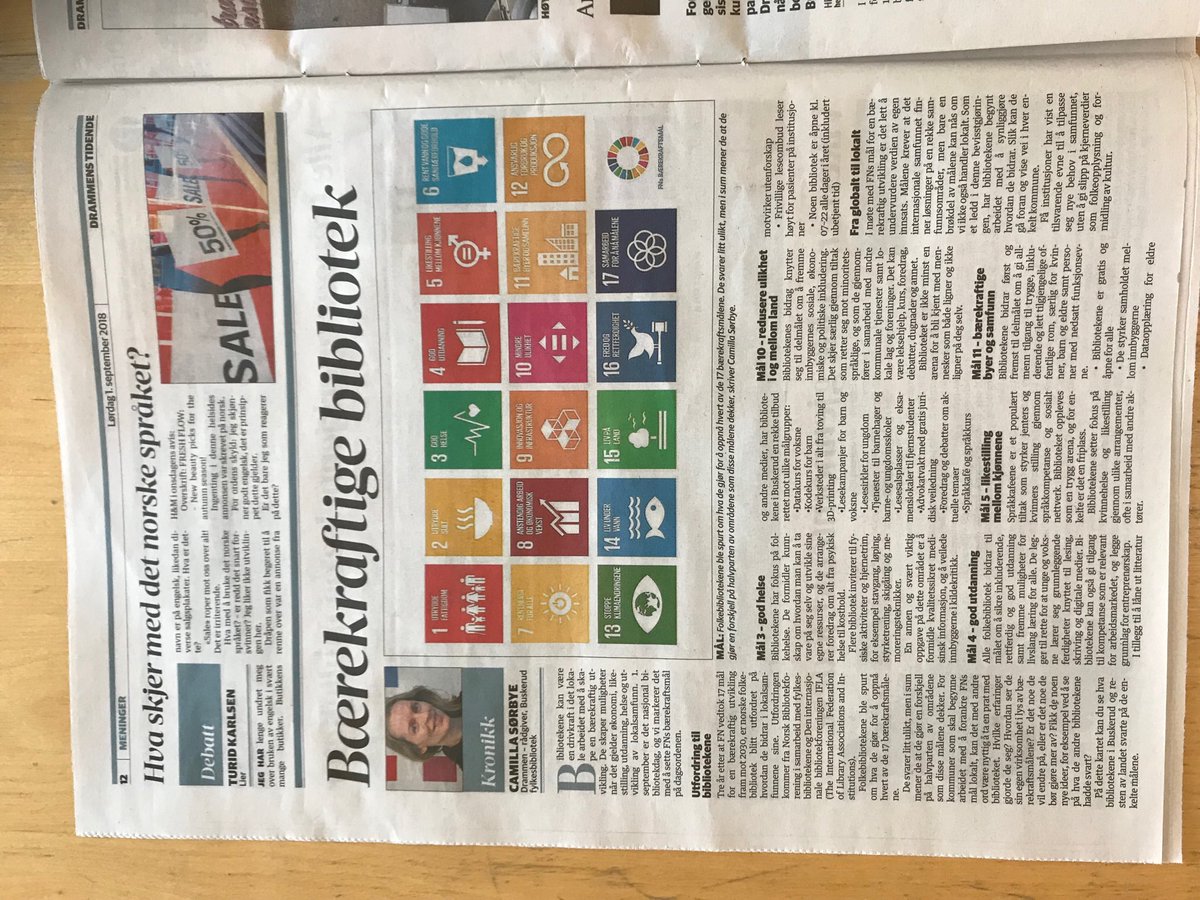 Bibliotek bidrar til bærekraft