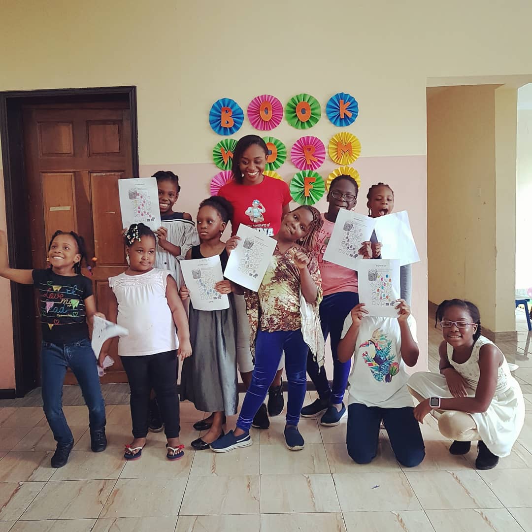 TheSafetyChic's tweet photo. We had the #TrainThemYoungInitiative (#2TYI) at @thebookwormcafeng yesterday. We had class activities from my book #TheAdventuresOfMuna 

All children deserve to be taught how to protect themselves in different emergencies. 

#SafetyEducation 
#SafetyConsciousness
#TheSafetyChic https://t.co/zQxOYtP6za