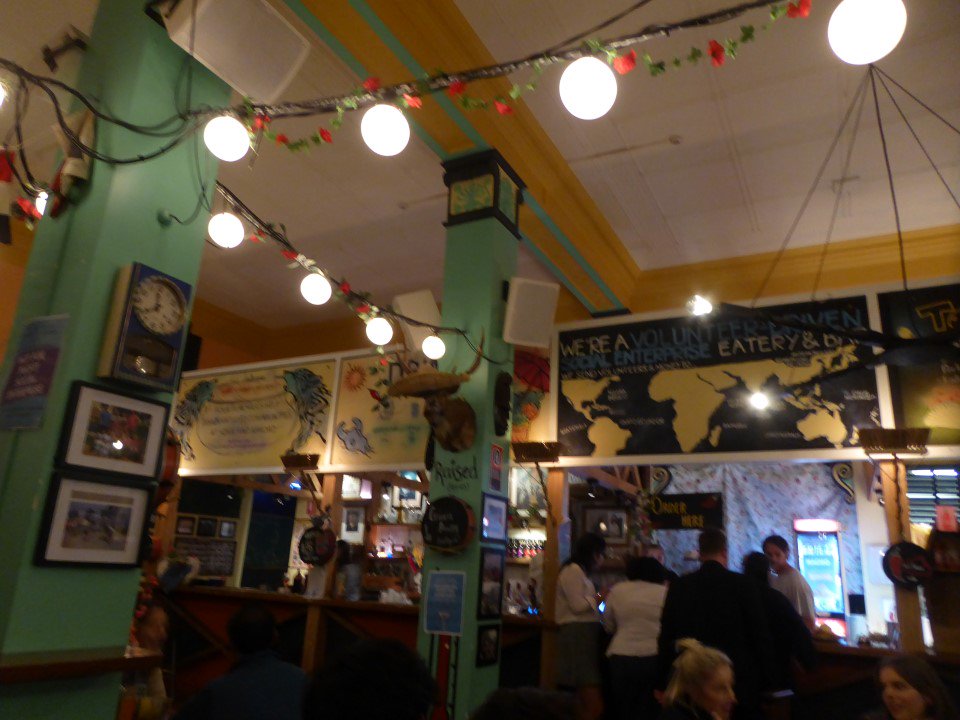 Gyrowoof's tweet photo. Dinner at a non-profit pub called the #TwoWolves. They serve Mexican food in a rather chill environment. Check out the wolf art murals! #waffs #wolves @Texadaeus @KradoTheLion @KaiAuroline @Canis_Enigmas #foodphoto #GyroTravels https://t.co/Pm0v1Z2mEH