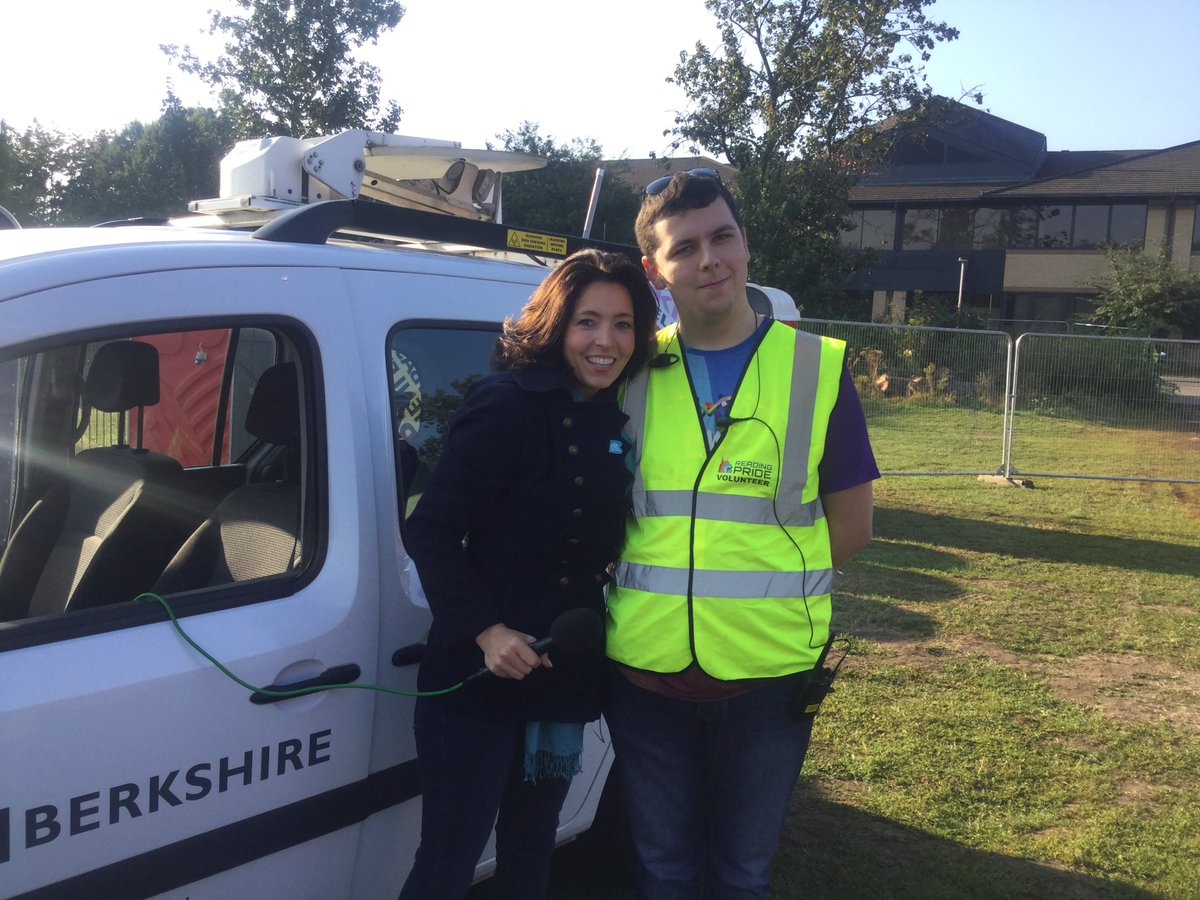 BBCBerkshire's tweet image. Here's @julesvoices at clue 1 - the lovely Kings Meadow ahead of Reading Pride! But where does she have to go next?