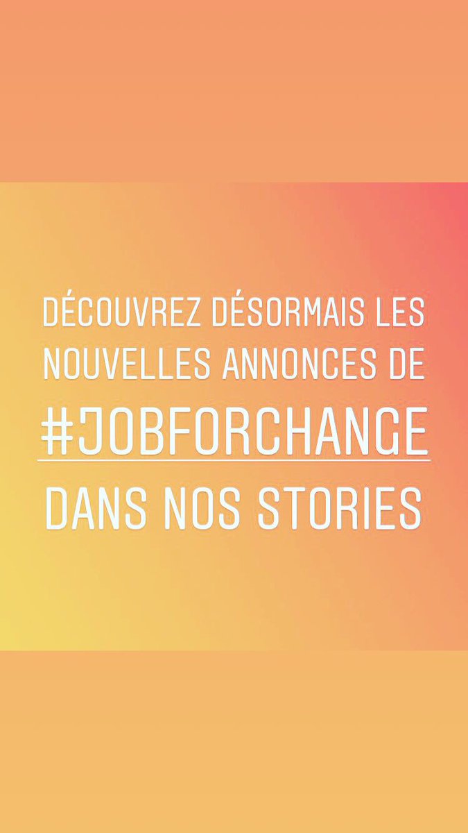 JobforChange's tweet image. Retrouvez désormais @JobforChange sur Instagram et découvrez chaque jour des annonces dans les stories 🤗
➡️ instagram.com/jobforchange/