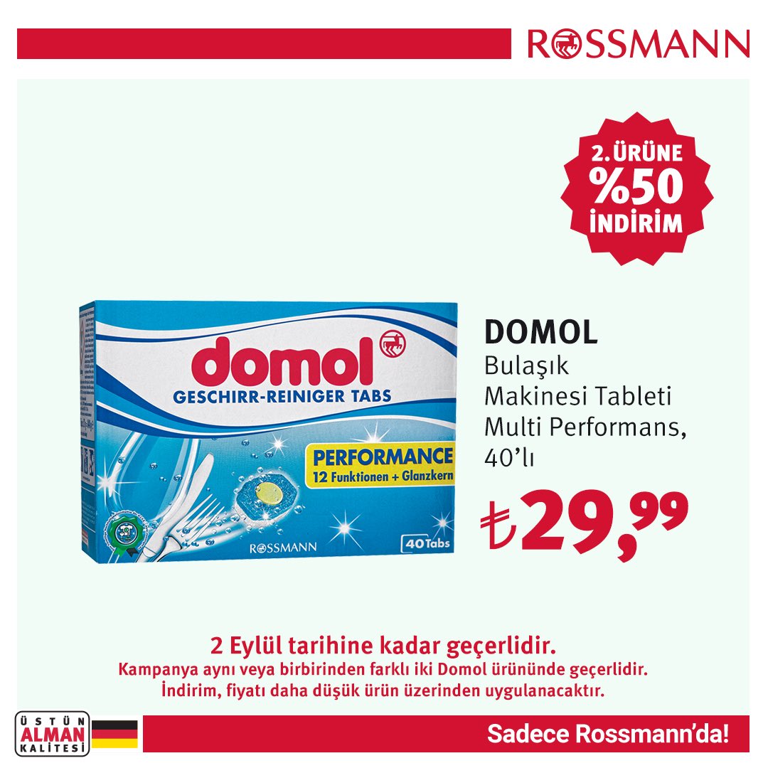 Domol Bulasik Makinesi Kokusu 8ml Limon Kokulu 17 Rossmann
