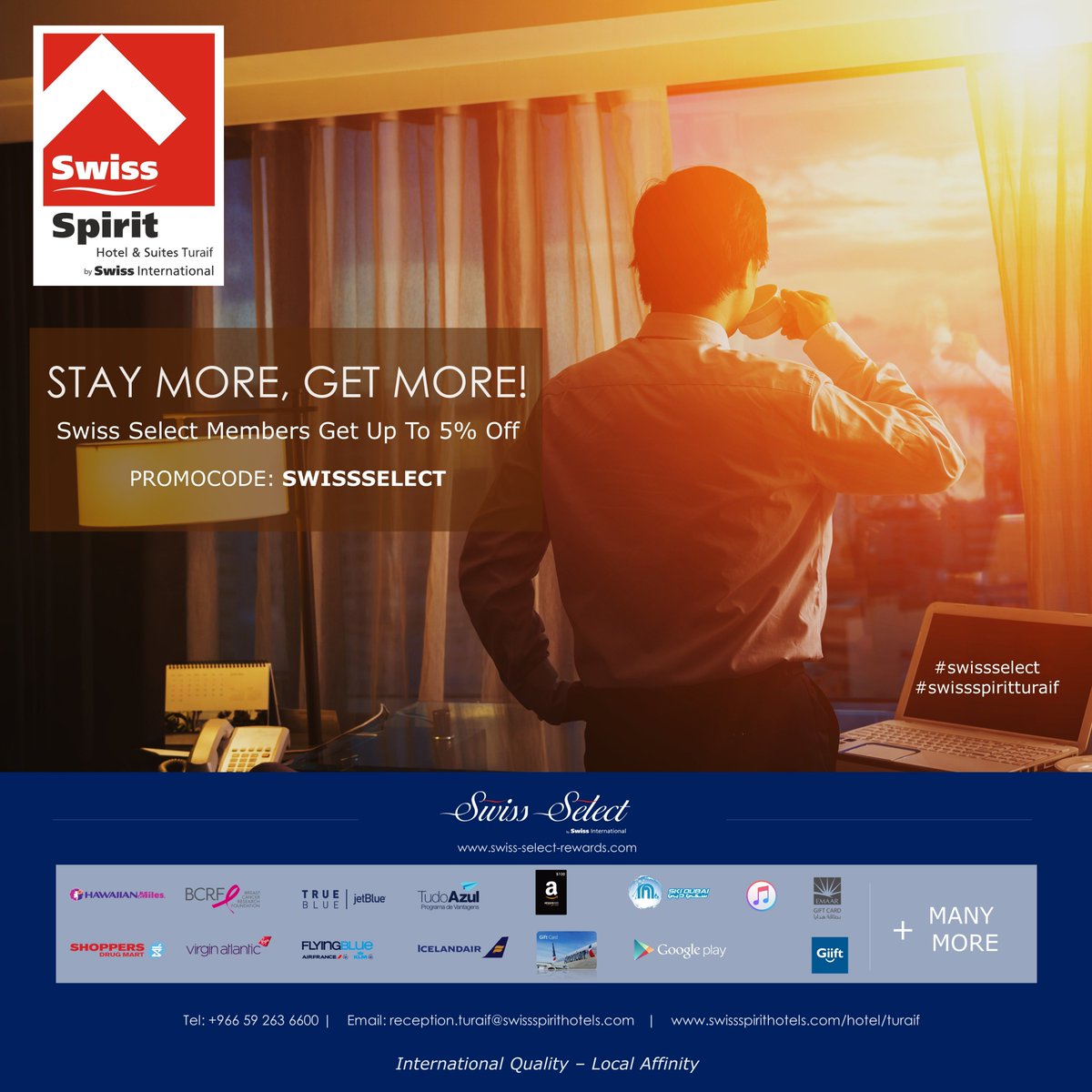 swiss_spirit's tweet photo. #swissinternationalthotels #swissspirithotels #turaif #hotels #Marketing #Northernborderarea #KingdomofSaudiArabia #Business #trade #SwissSpiritHotelSuitesTuraif #Comfort #TarifAirport #TuraifAirport #طريف #وعدالشمال #فنادق #فنادقالسعودية #الحدود_الشمالية #مطاعم #عرعر #القريات https://t.co/igLLyG8vml