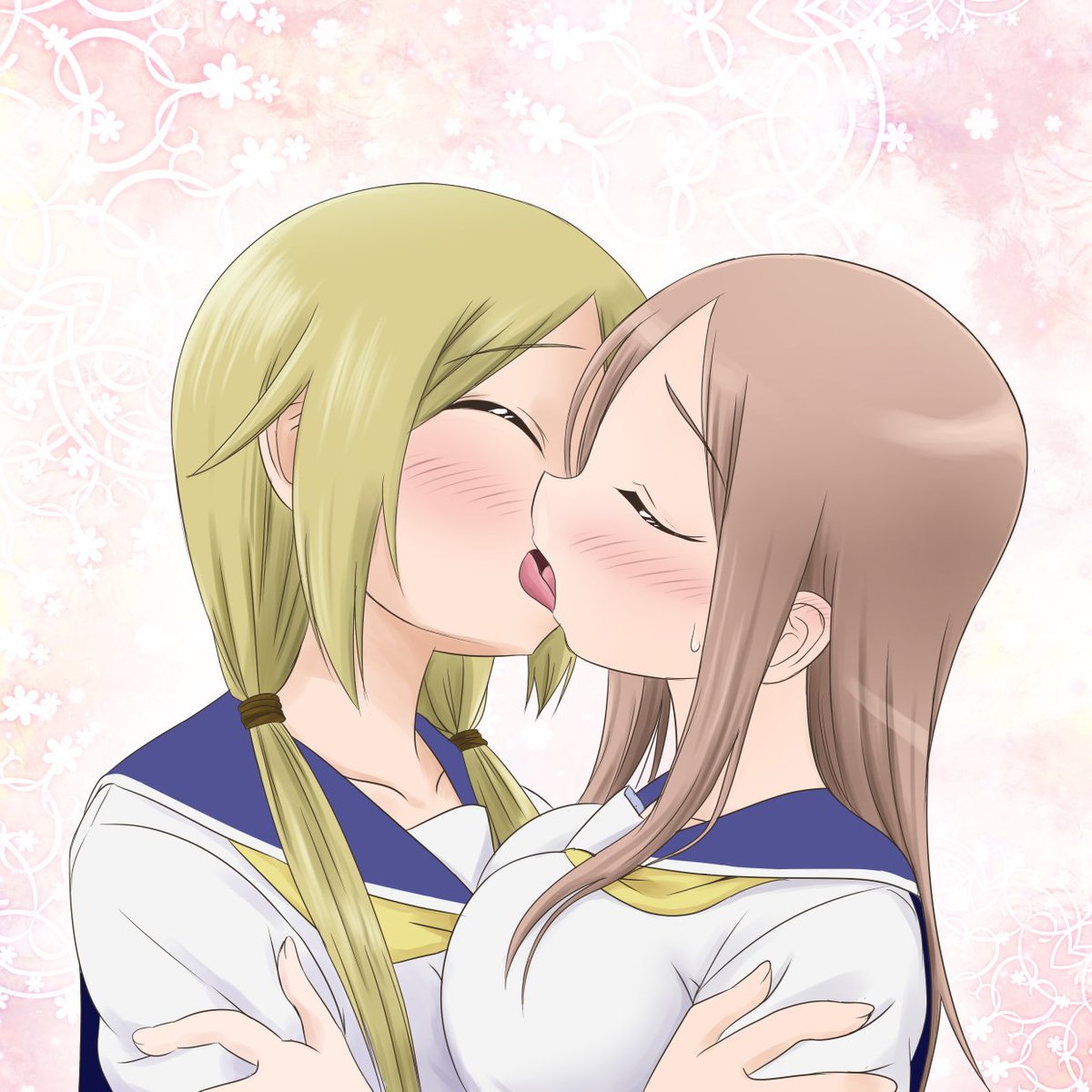 百合キス絵を見るとストレスが減るらしい Togetter 百合キス絵を見るとストレスが減るらしい Togetter