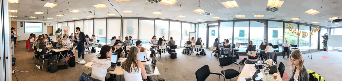 Go, Django Girls Budapest! ❤️ #djangogirls #djangogirlsBP <a href="/djangogirls_BP/">DjangoGirls Budapest</a>