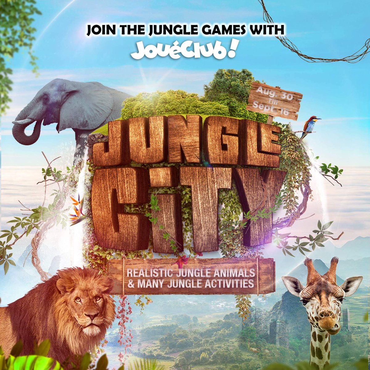 CITYMALL_Leb's tweet photo. Join us daily at Jungle City &amp; participate in the Jungle Games, hosted by JouéClub on GF! https://t.co/2mYRM1k8Tk