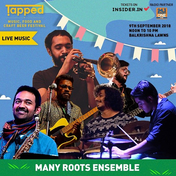 Tappedbeerfest's tweet photo. And we're stoked to announce that the Many Roots Ensemble is lined up to play at Tapped 5.0. 
They are an eclectic ensemble whose music has taken roots from hip-hop, jazz, funk, folk, African and oh so many more 🎼

Watch them perform live on the 9th of September at the ... https://t.co/HUEqN7gqq5