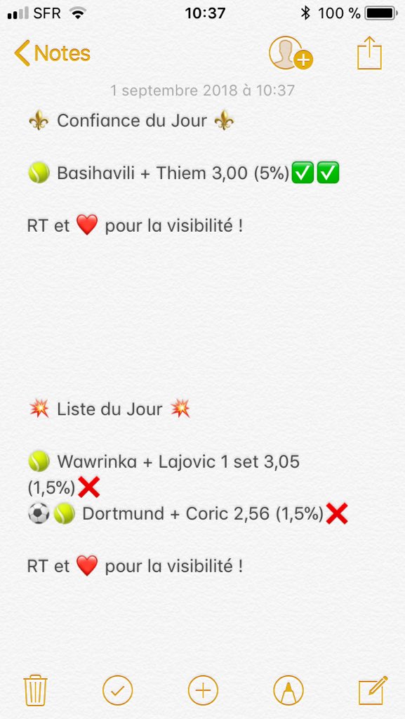 FT_Prono7's tweet photo. + 7% aujourd’hui les amis !!! 💪✅ 
Max de soutien ! 5 ❤️ pour les pronos du jour ! https://t.co/MAiW0x8af0