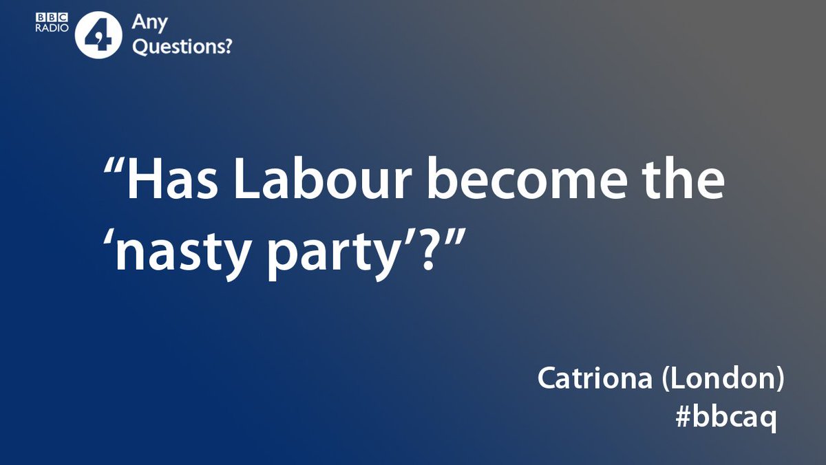 What do you think of Catriona's question? #bbcaq