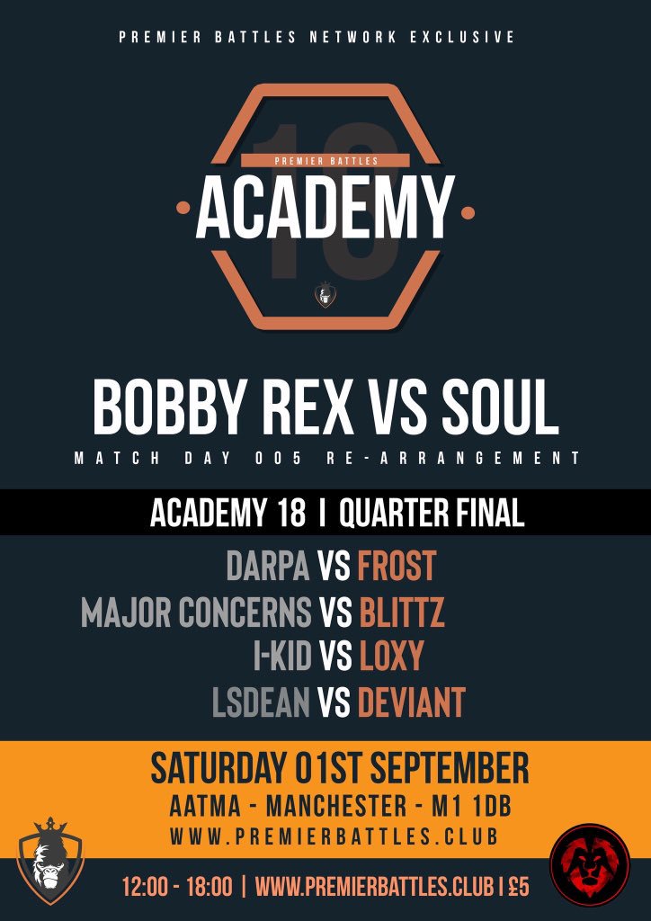 redlionpicture's tweet photo. You about for this today?
No?! Why not?!
Still tickets on the door so itโs not too late!
@redlionpicture will be shooting the entire day so if you fancy being in the @PremierBattle series or just wanna chat shit with us, come and say hi ๐
#battlerap #PremierBattle #pbacademy https://t.co/tpL9d6Zpg3