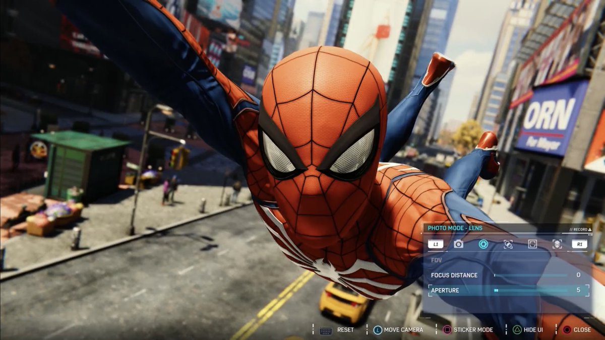 ホットケノービ V Twitter Ps4スパイダーマン のフォトモード ゲーム中いつでも止めて好きなアングルから撮影 フレームやスタンプをつけてオリジナル壁紙にできるし表情も変えられる アクションシーンに効果音付ければコミックみたいにできるしこれだけで一日遊んで