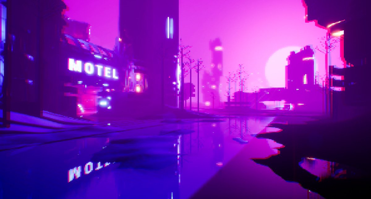 HUNTRON3030's tweet photo. I'll create a separate twitter account for my personal project once I get into actual *serious* production. In the meantime, here's a few images from one of the locations that I'm developing! #gamedev #indiedev #UE4 https://t.co/ntbCnoQcIK