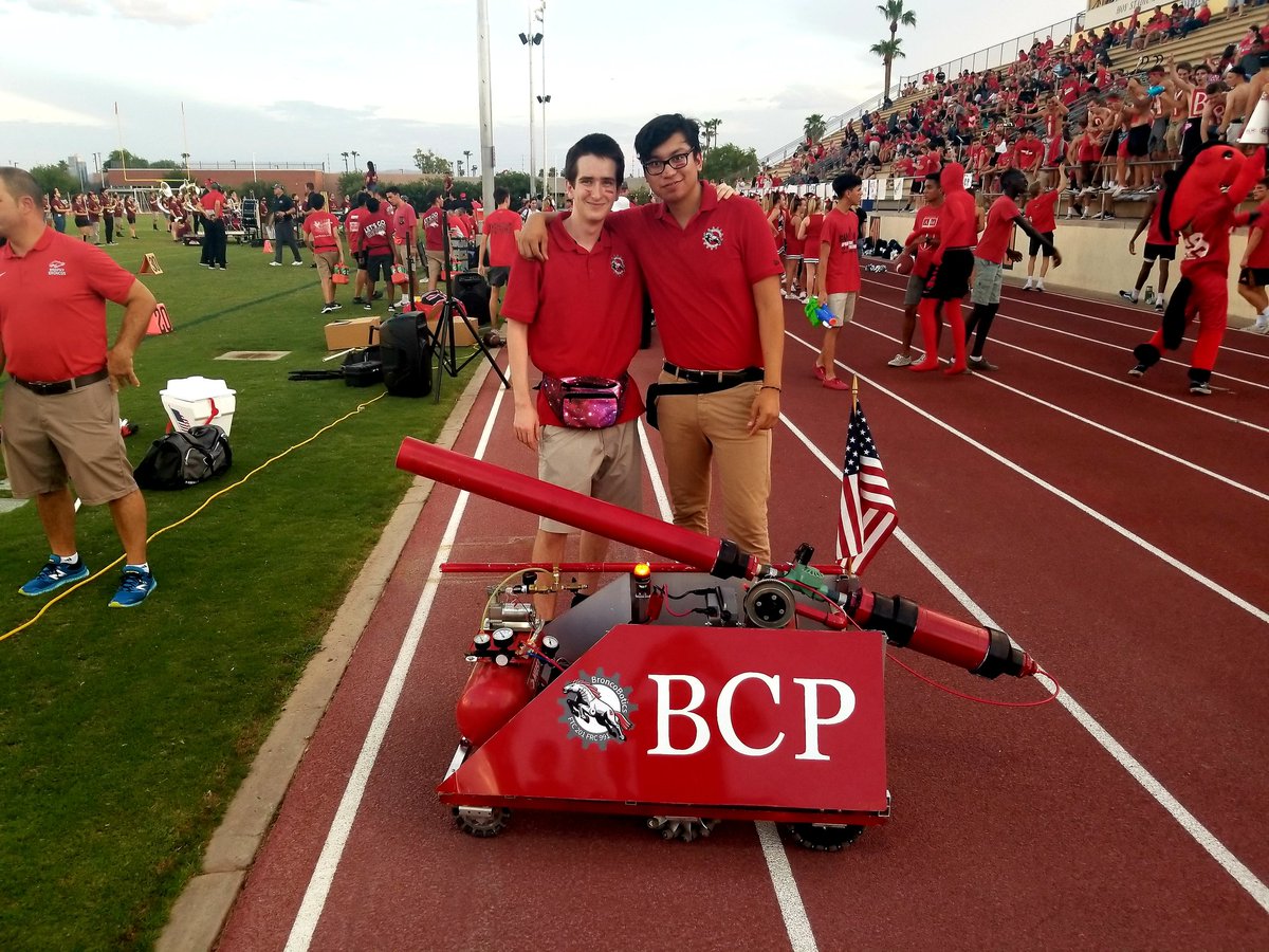 broncobotics's tweet photo. Had a great time at today's home game, check out the T Shirts and Scarfs at the Varsity Shop. Go Broncos! @BrophyNews @BrophySTUCO https://t.co/BpGupuHzBK