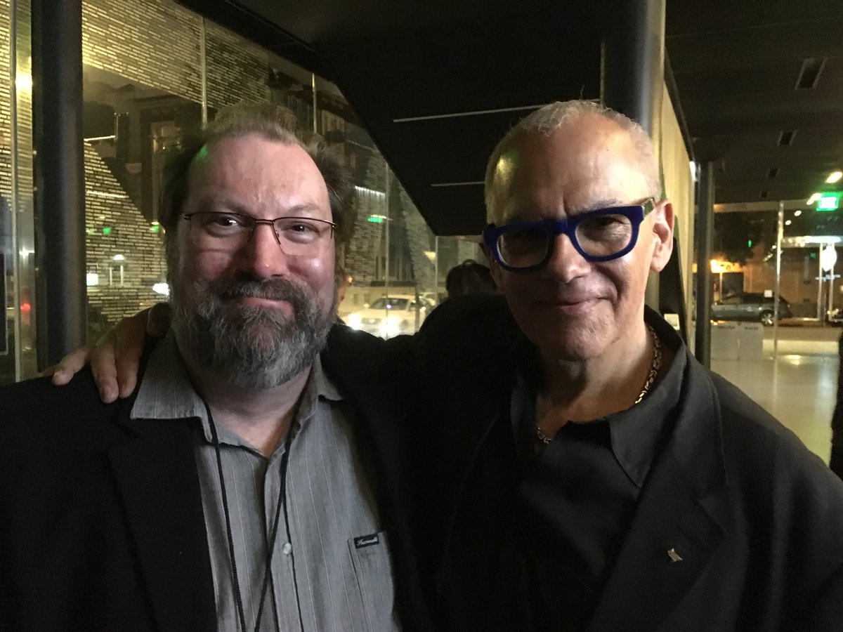 Look who I ran into at work today? The great pianist ⁦<a href="/laurencejazz/">Laurence Hobgood</a>⁩ He’s playing ⁦<a href="/bluewhalemusic/">blue whale</a>⁩ tomorrow with his trio &amp; vocalist ⁦<a href="/ariannaneikrug/">Arianna Neikrug</a>⁩ I will always love his duo album w/⁦<a href="/charliehaden/">Charlie Haden</a>⁩ “When the Heart Dances”