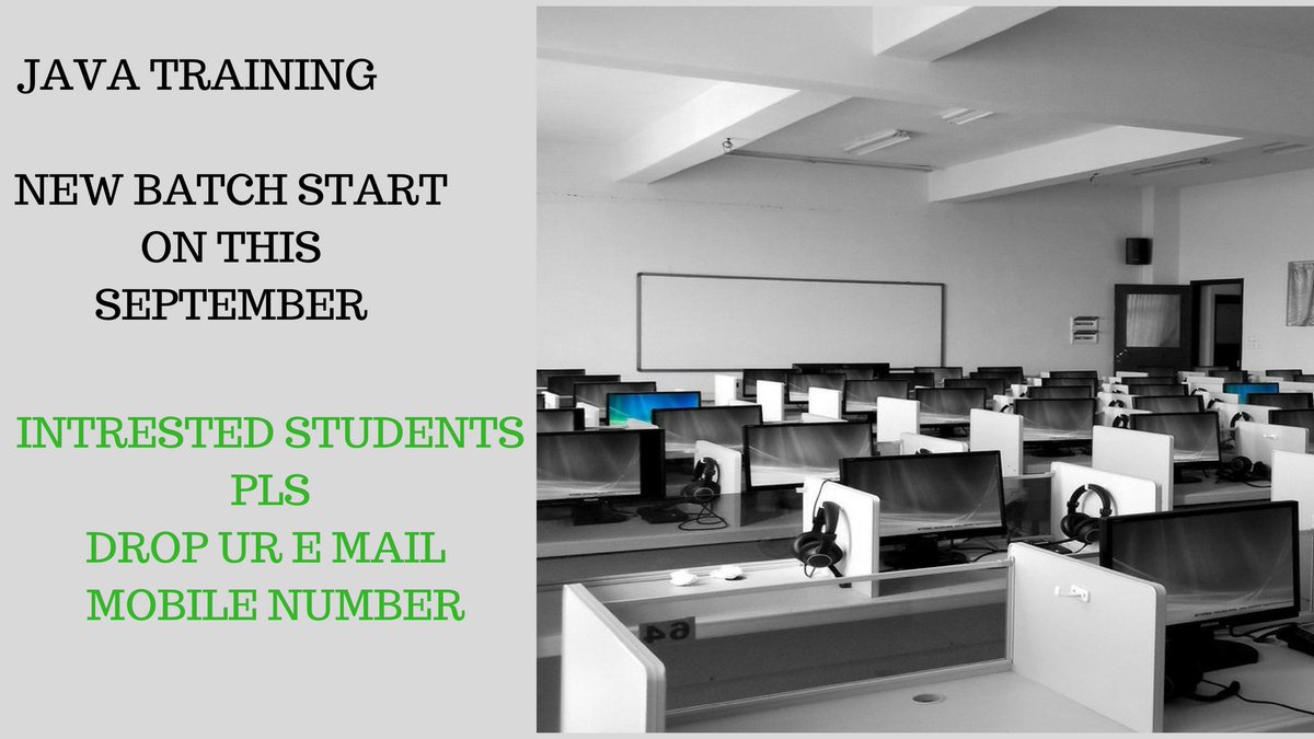 calfrewebsite's tweet photo. Book Online for java training in hyderabad @ Best Institute
https://t.co/Ib2tBQ6u9W
#javascript #Java #Java11 #Java9 #HappyOnam #SaturdayMotivation https://t.co/mnbKQbJF1t