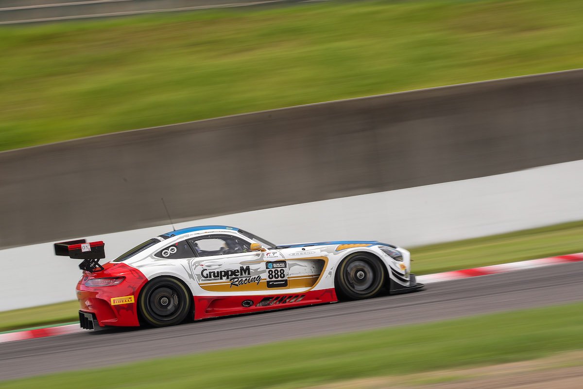 MercedesAMG's tweet photo. The Qualifying for the #Suzuka10H is in full swing. Right now #888 and #43 rank on 2nd and 3rd position with four Mercedes-AMG GT3s in the top 10. Keep pushing! #AMGGT3 #IntGTC https://t.co/TVBI0miJ1m