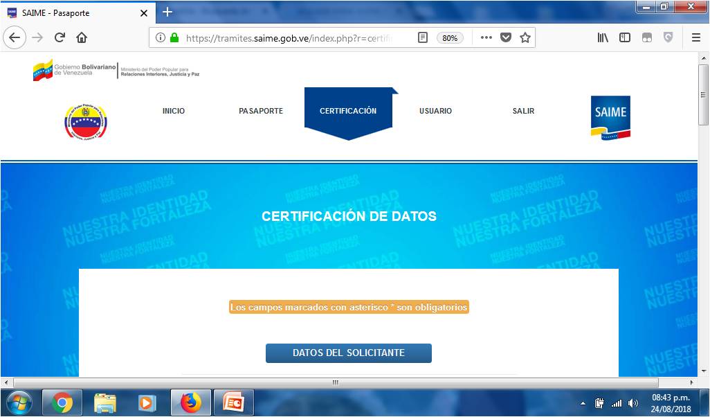 eilenava's tweet photo. Para los que tienen la duda sobre el comunicado de Ecuador sobre el #apostilla de la cédula  a mi interpretación deben hacer lo siguiente en el caso 1) La certificación por un ente reconocido por Ecuador lo que deben hacer es entrar en su usuario SAIME y en entrar en la pestaña https://t.co/NeFIlcSvCB