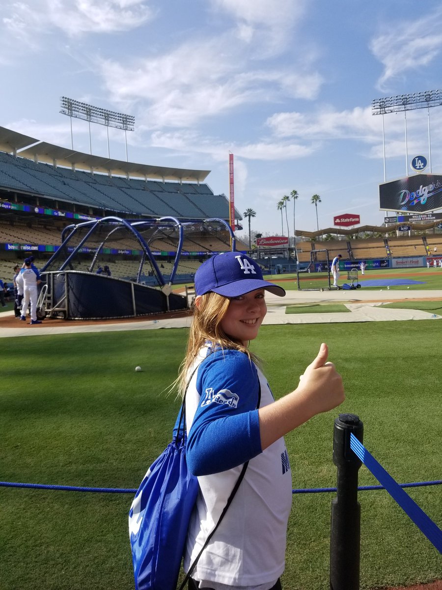 BP with the boys in blue.  @Dodgers  #LAReads