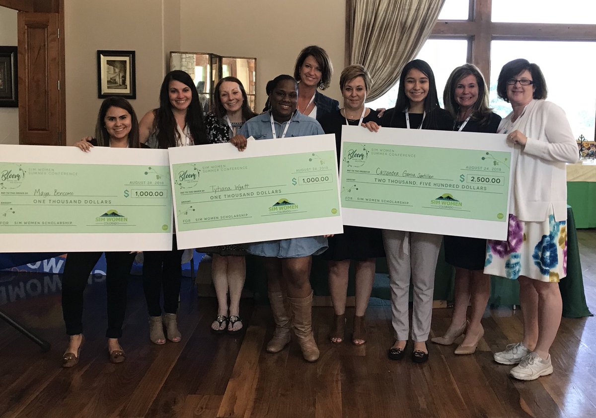Amazing day @SIMWomen_CO Conference.  Best thing was us surprising 3 amazing ladies at Hinkley High School who excel in STEM and proving them $4500 in total scholarship funds!  ❤️ #lovemycrew #womenintech #GrowWherePlanted @ANTARAGroup @COITTalent