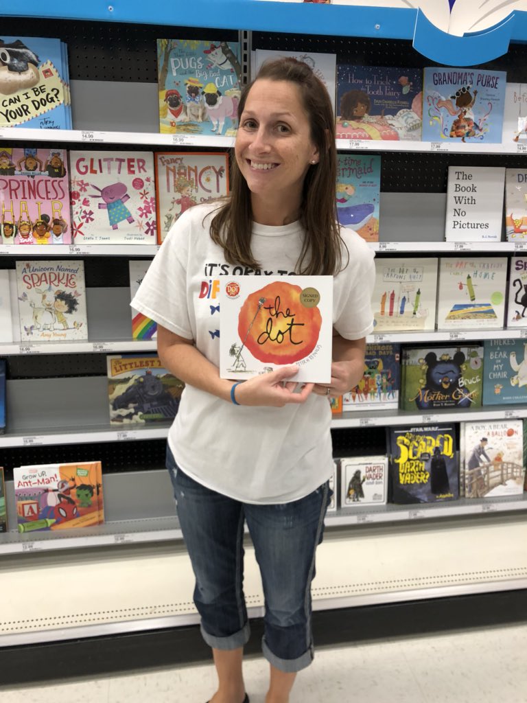 hneal_22's tweet photo. My favorite children’s book of all time. I read it to my kids every year.   I can’t even explain how excited I am!! I found mine in Southern Illinois!! @Target @peterhreynolds #TargetDot #goldenticket #kidlit https://t.co/7TaTF7x0OI