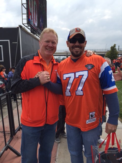 Olaf wearing his jersey getting ready for the season (always makes me laugh) Congrats Mr. B! Now let’s get <a href="/SteveAtwater27/">Steve Atwater</a> Randy and <a href="/KarlMecklenburg/">Karl Mecklenburg CSP, NFL</a> in! <a href="/ProFootballHOF/">Pro Football Hall of Fame</a>