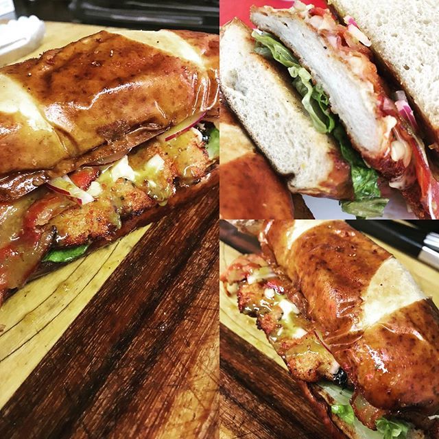 EurHaus's tweet photo. A little menu testing going on...schnitzel sandwich anyone??? #alwaysbeingcreative #schnitzelsandwich #bacon #smokedgouda #honeymustard #germanfood #foodtruck https://t.co/BiQJb0y8eW https://t.co/AywsHV1oVB