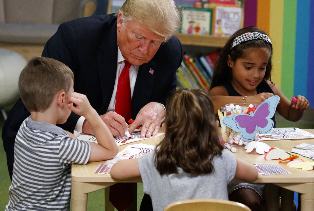 I have never before seen Trump concentrate this hard.