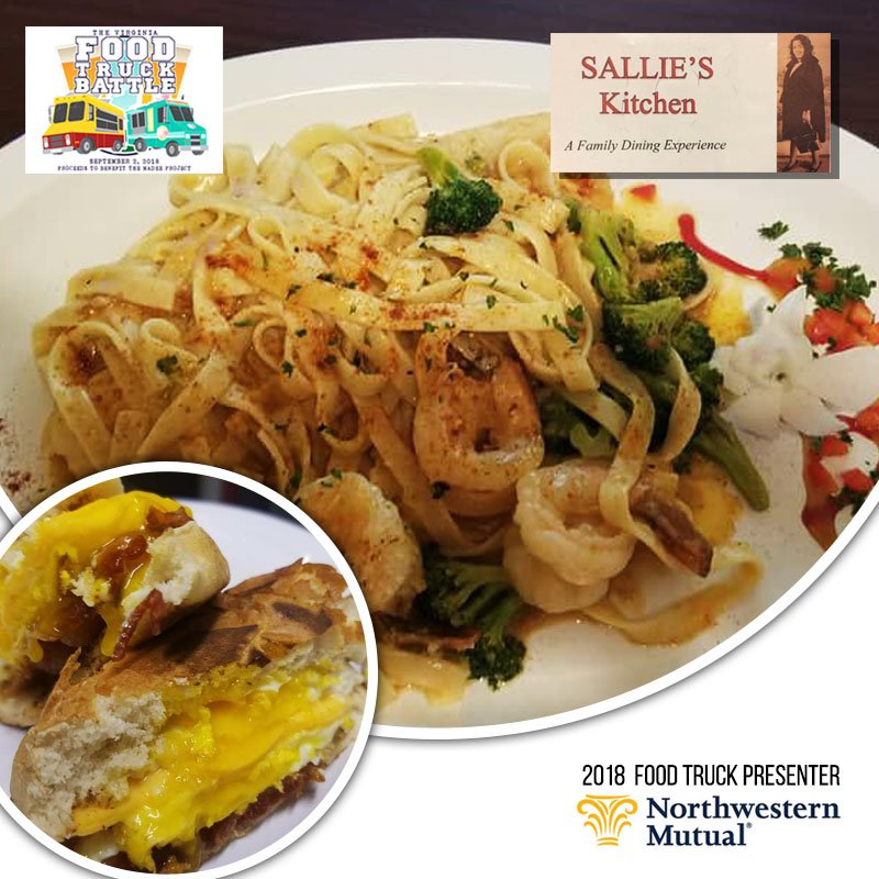 Are you ready to try a delicious dish from Sallie's Kitchen! Get your tickets for the #VAFoodTruckBattle!