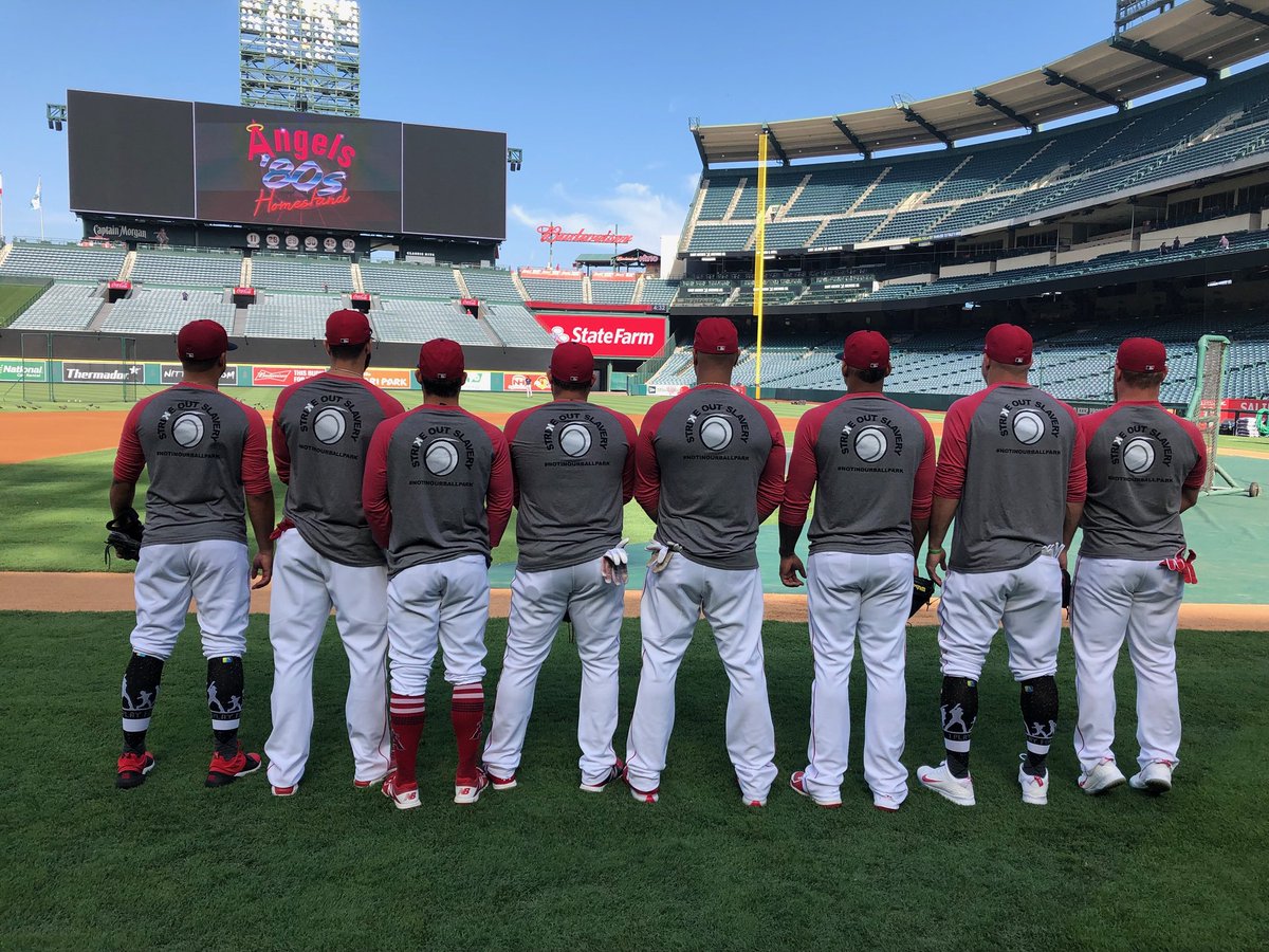 The party isn’t over yet! A big thank you to the <a href="/Angels/">Los Angeles Angels</a> and all the MLB players supporting #StrikeOutSlavery at #PlayersWeekend. Together, let’s send the message: NOT IN OUR BALLPARK! ⚾️