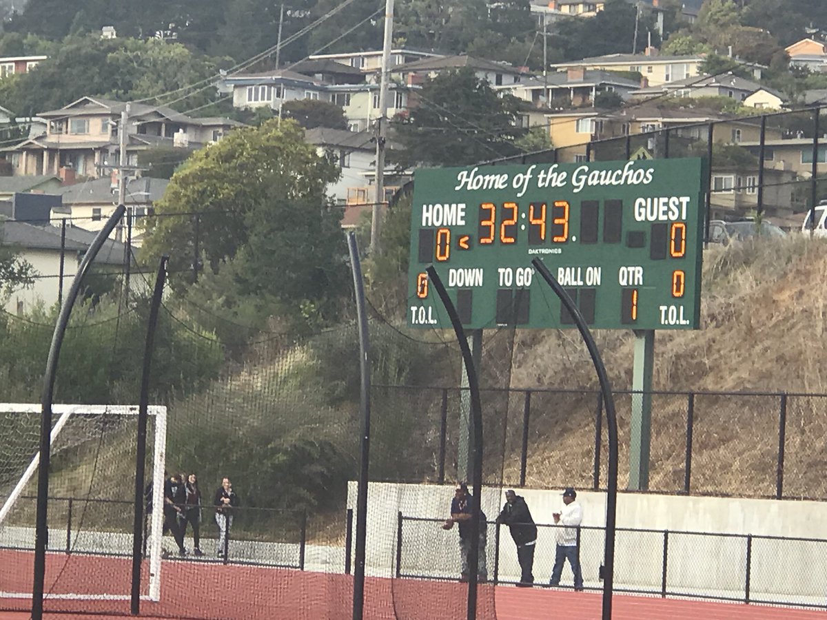 Varsity FB game is about to start! So excited to be a Gaucho! #echsgauchos