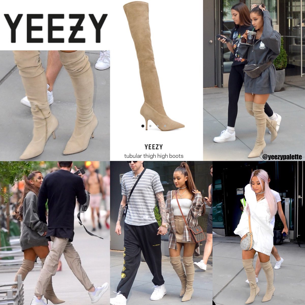 yeezy thigh high boots