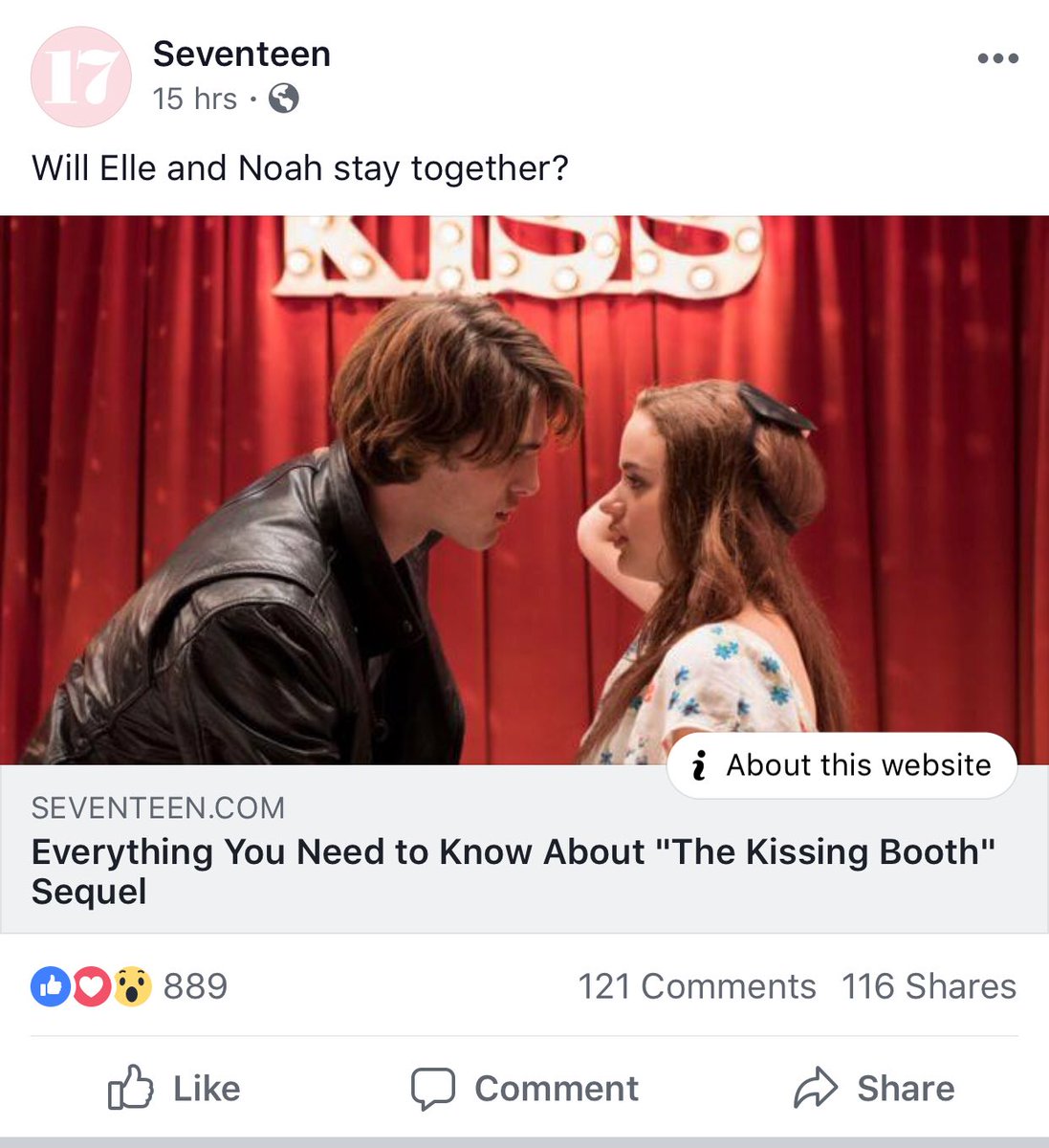 huffpuffreads's tweet photo. So the Kissing Booth gets a sequel and a TATBILB sequel is still an unknown?? 🙃 https://t.co/dNdD0XaWfT