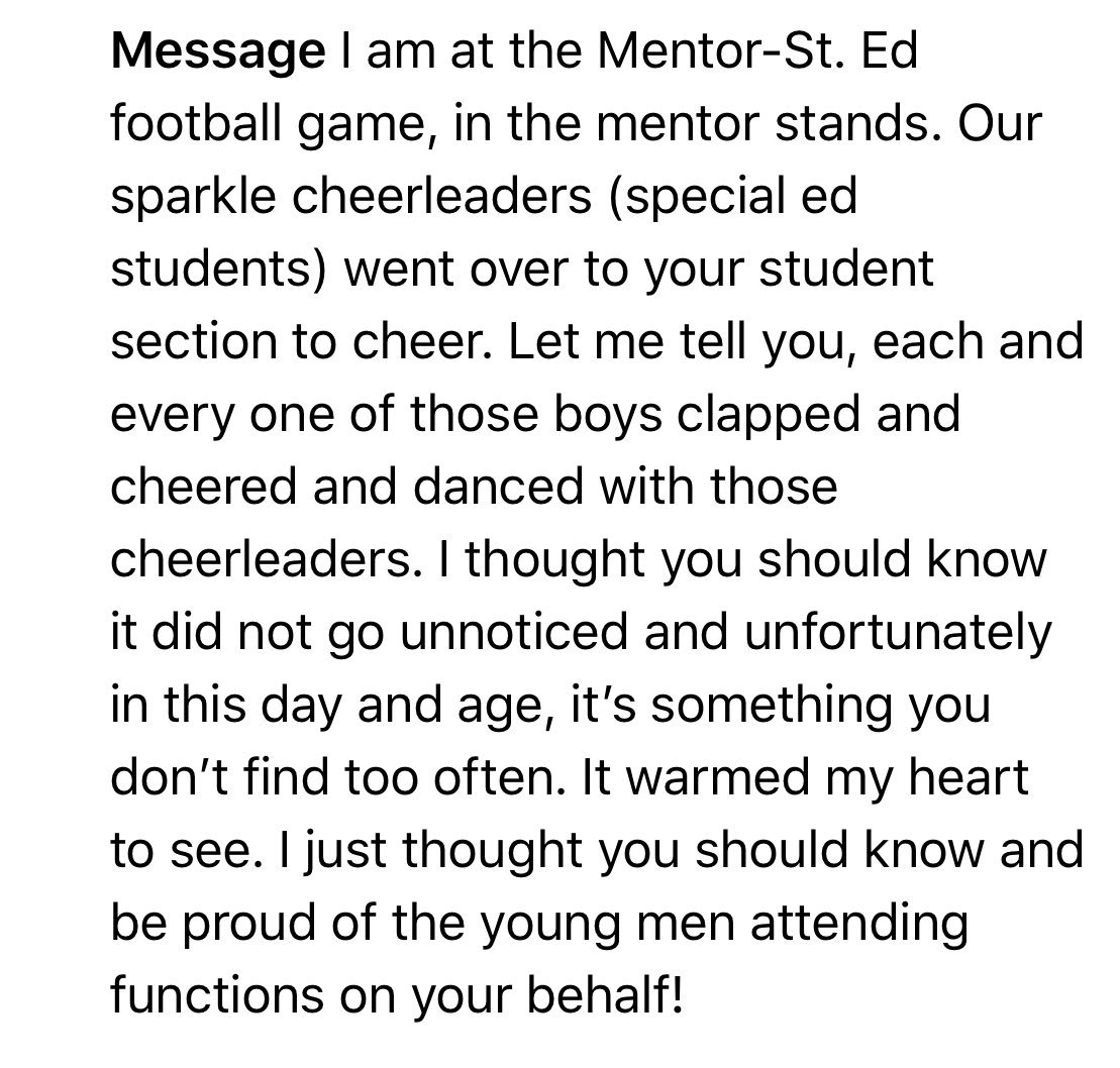 ⁦<a href="/SEHS_Spirit/">The Madhouse</a>⁩ Thanks for representing what it means to be Edsmen. Kindness matters and people notice.