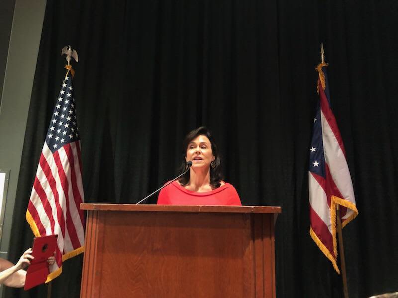 theresagavarone's tweet photo. Had a great time tonight at the @ohiogop #StateDinner2018! Loved hearing President @realDonaldTrump stress the importance of getting out to vote for our amazing GOP ticket! Great work, @JaneyMurph! @DeWineHustedOH @MikeDeWine @JonHusted @FrankLaRose @RobertCSprague @KeithFaber https://t.co/jx5dLXKRS1