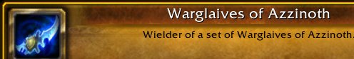 Bobowe's tweet photo. I just earned the [Warglaives of Azzinoth] Achievement! #Warcraft https://t.co/KPi16DhXOM