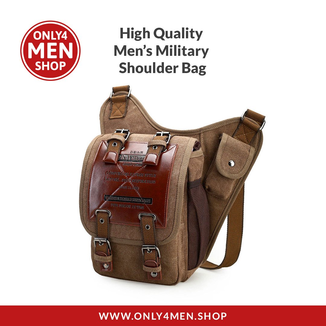 AntiZi0n1st's tweet photo. #Only4Men #SmallBags
The High quality Men’s military shoulder bag, has a perfect size to carry a Tablet and your other daily stuff.
Available in: Black, Brown and Deep green.
Shop at https://t.co/HPyEdkh2Nl
#Bags #Jackets #Headwear #Sunglasses #Watches https://t.co/LCI8oZPJR6