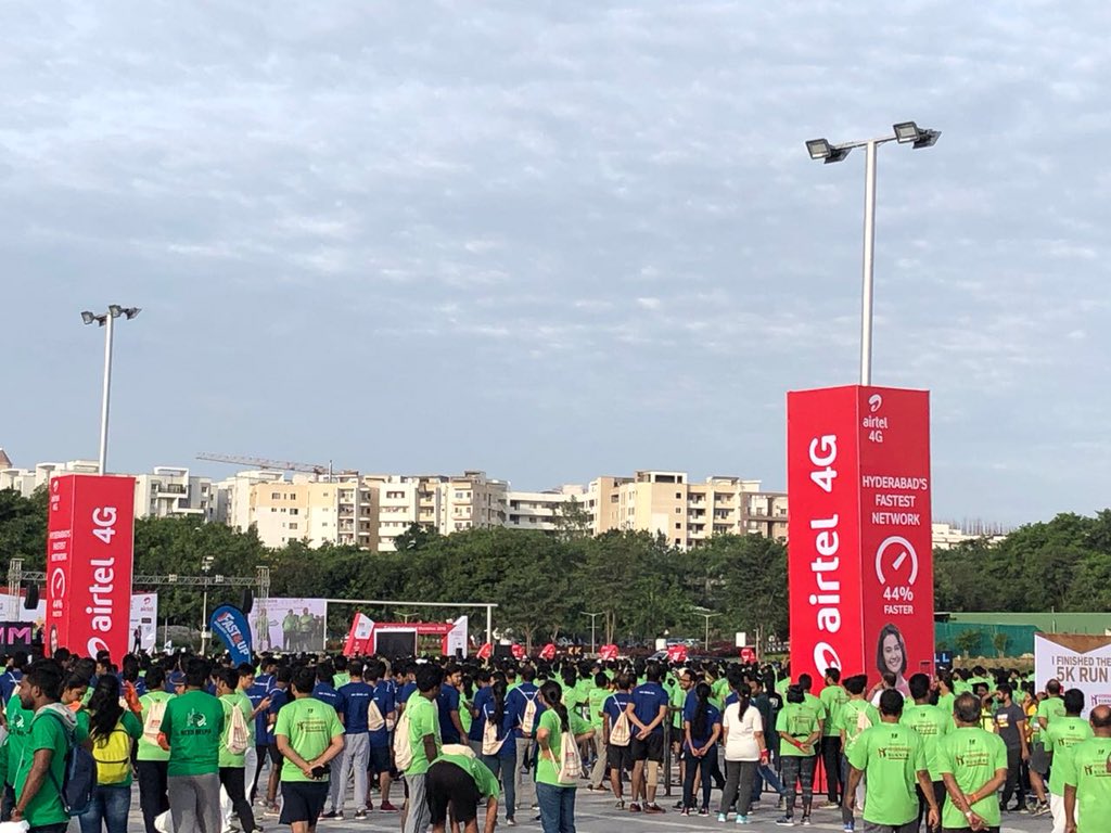 tanujg78's tweet photo. Hyderabad GSC team representing Resource Solutions in Airtel Marathon #work4RS #HYDGSC @RSOutsourcing https://t.co/rM897yUYsc
