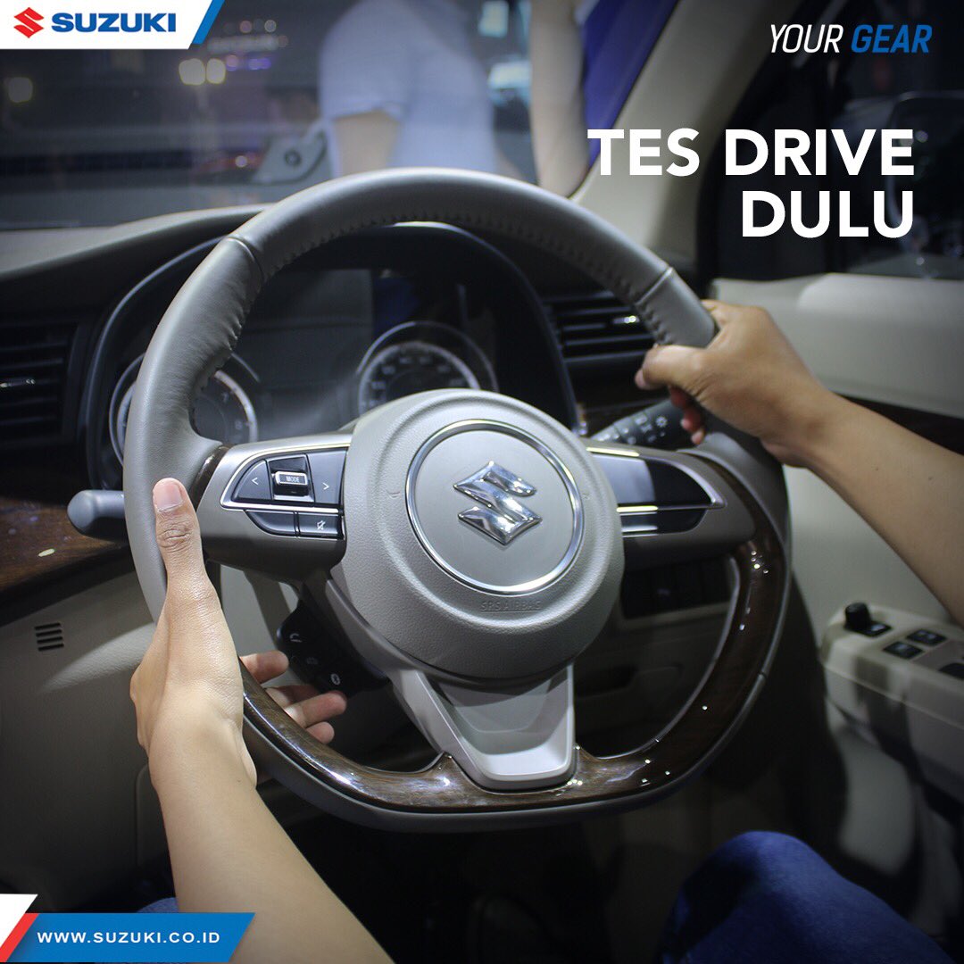 SuzukiIndonesia's tweet photo. Sebaiknya lakukan test drive dulu sebelum membeli mobil agar dapat mencoba berbagai kelebihan yang ada di mobil tersebut. Jadi, ketika mobil baru kamu sudah di rumah, kamu sudah tau cara menggunakannya dengan optimal.

#Suzuki #SuzukiIndonesia #YourGear #TestDrive #SuzukiFamily https://t.co/YkOQ4K8fVU