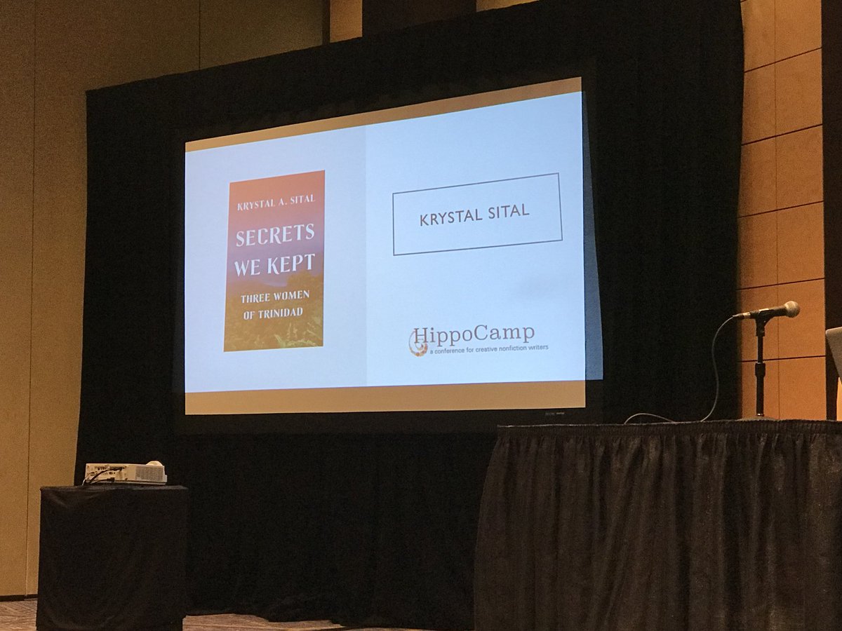 KrystalASital's tweet photo. #secretswekept #HIPPOCAMP18 #memoir @hippocampusmag #WritingCommunity #WomenSupportingWomen https://t.co/n79GbVil7q